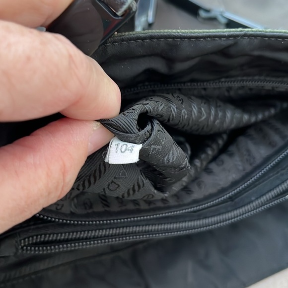 PRADA ITALY LADIES BLACK NYLON BAG-VINTAGE - Picture 15 of 16